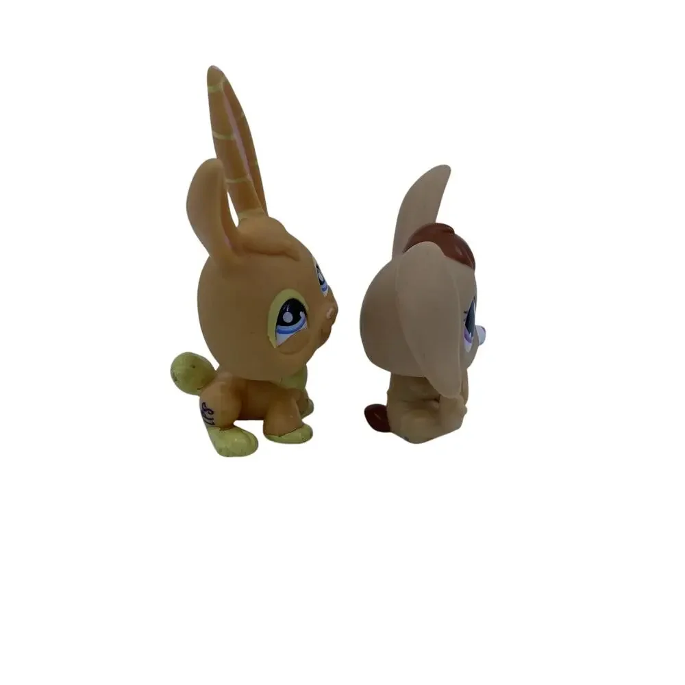 Littlest Pet Shop LPS Bunny Rabbit Lot #982 & #1565 Hasbro Authentic Figures